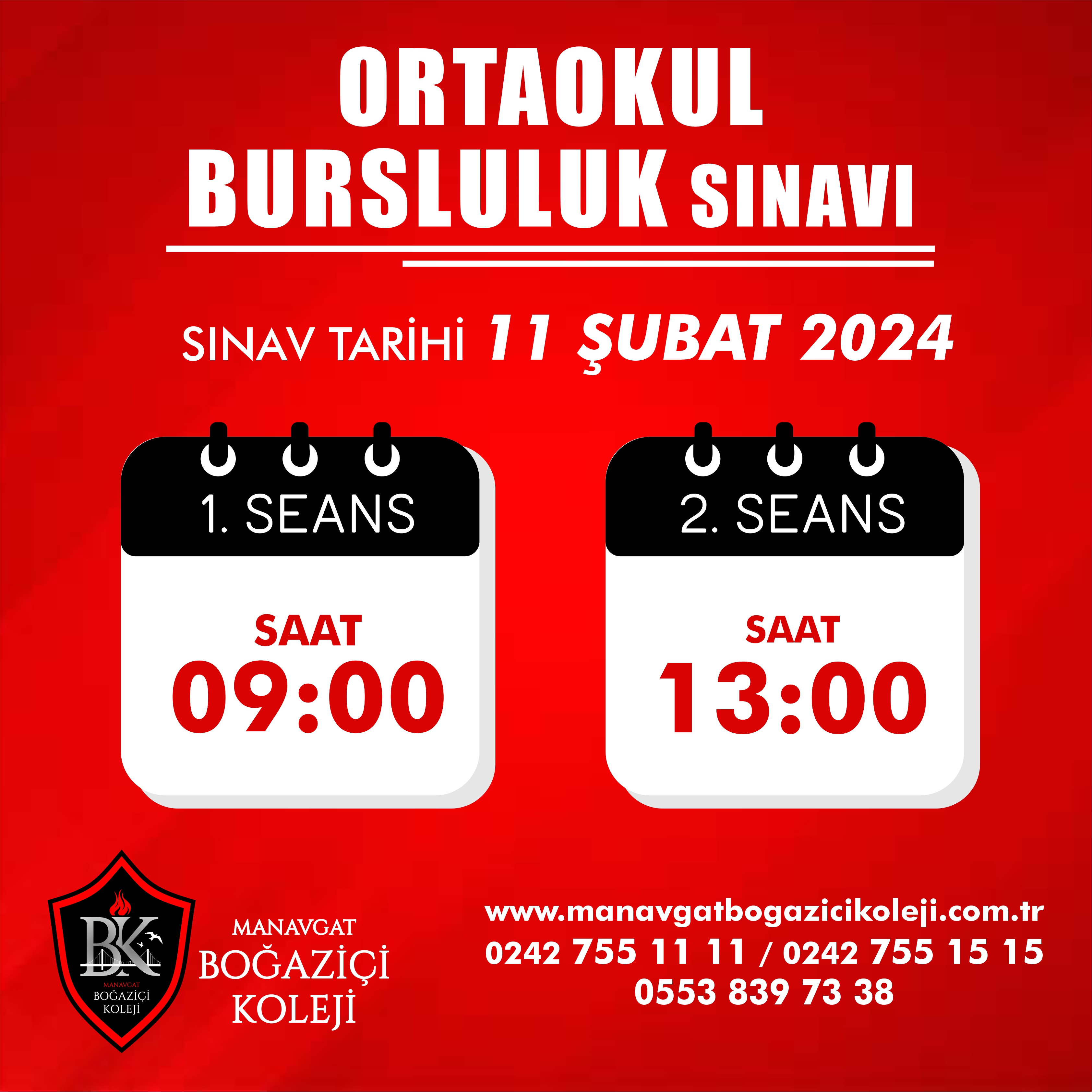 11 Şubat 2024 Bursluluk Sınavı