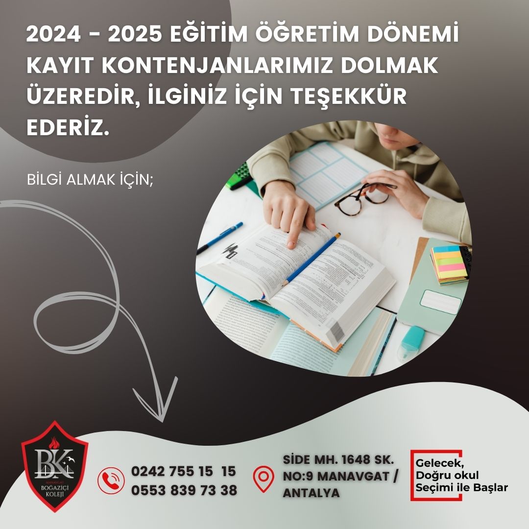 2024-2025 Eğitim Öğretim Dönemi Kayıt