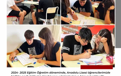 Anadolu Lisesi Öğrencilerimizle Sınıf Etütleri