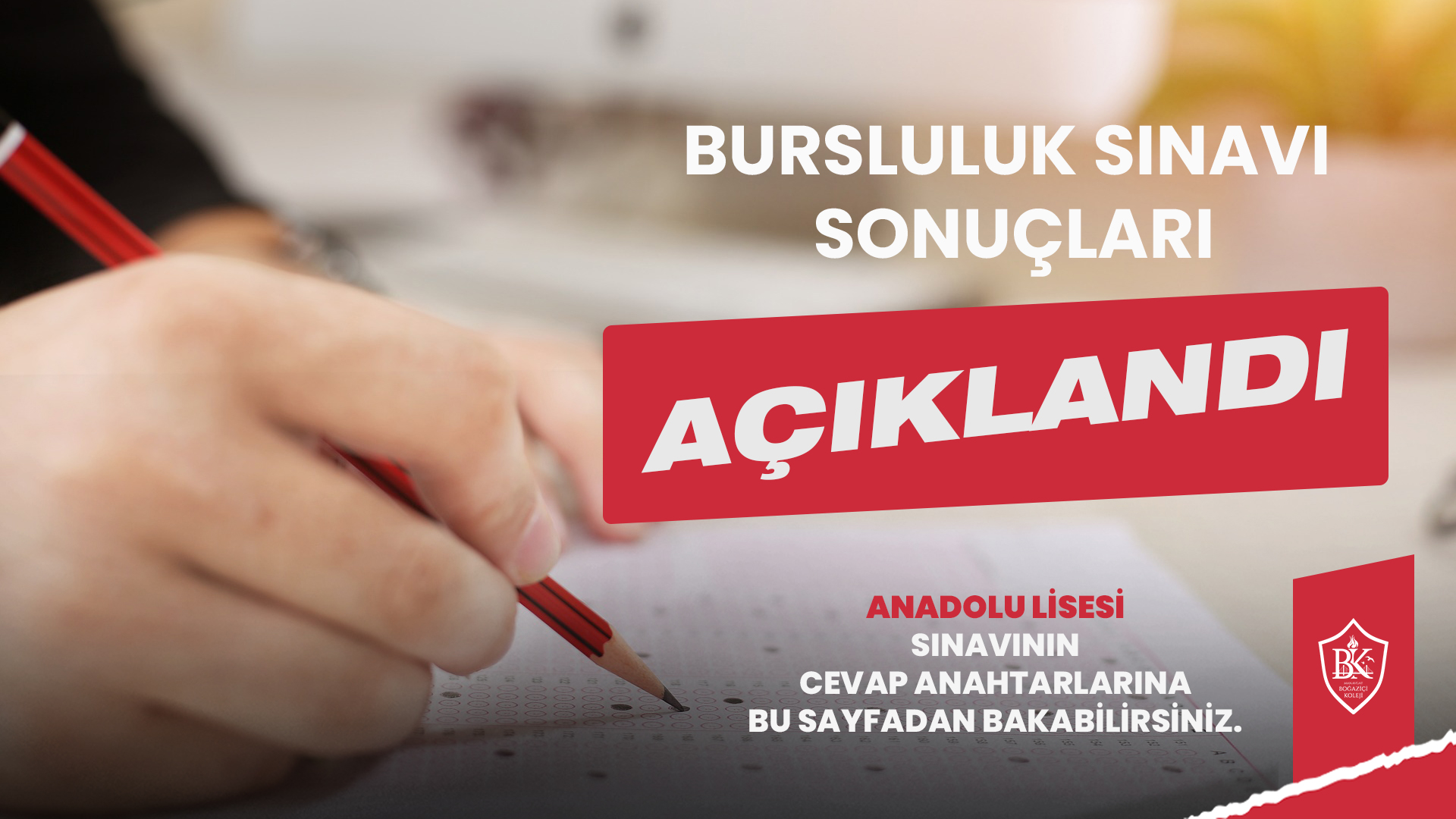 Anadolu Lisesi Bursluluk Sınavı Sonuçları Açıklandı!