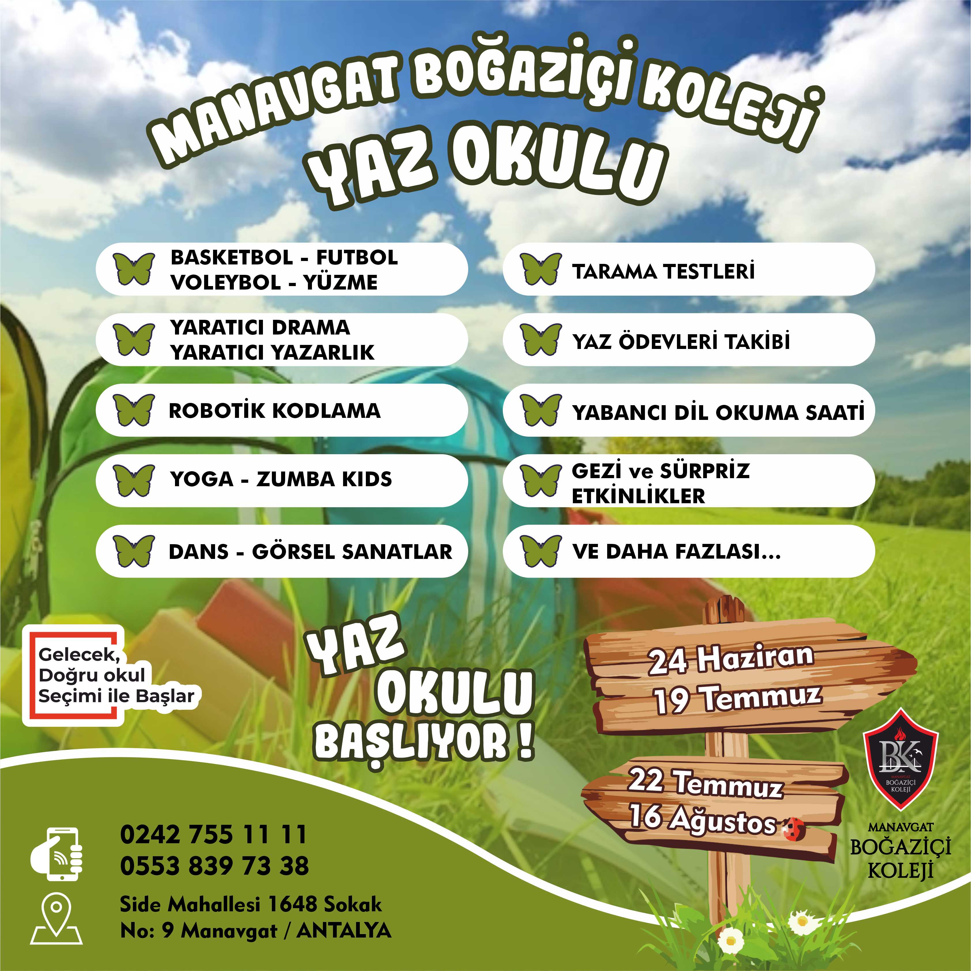 Yaz Okulu Başlıyor